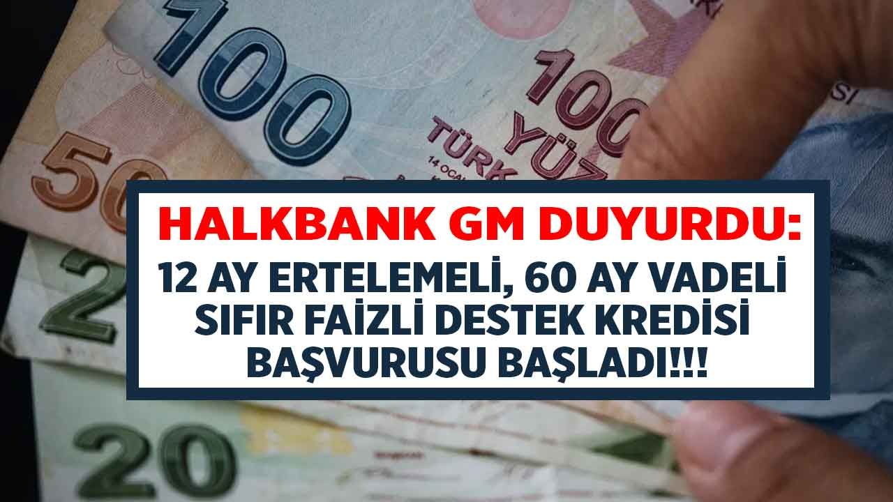 Halkbank genel müdürü Arslan bizzat kendisi açıkladı, faizsiz kredi başvurusu başladı! Gençlere, kadınlara esnafa sıfır faizli destek kredisi 1