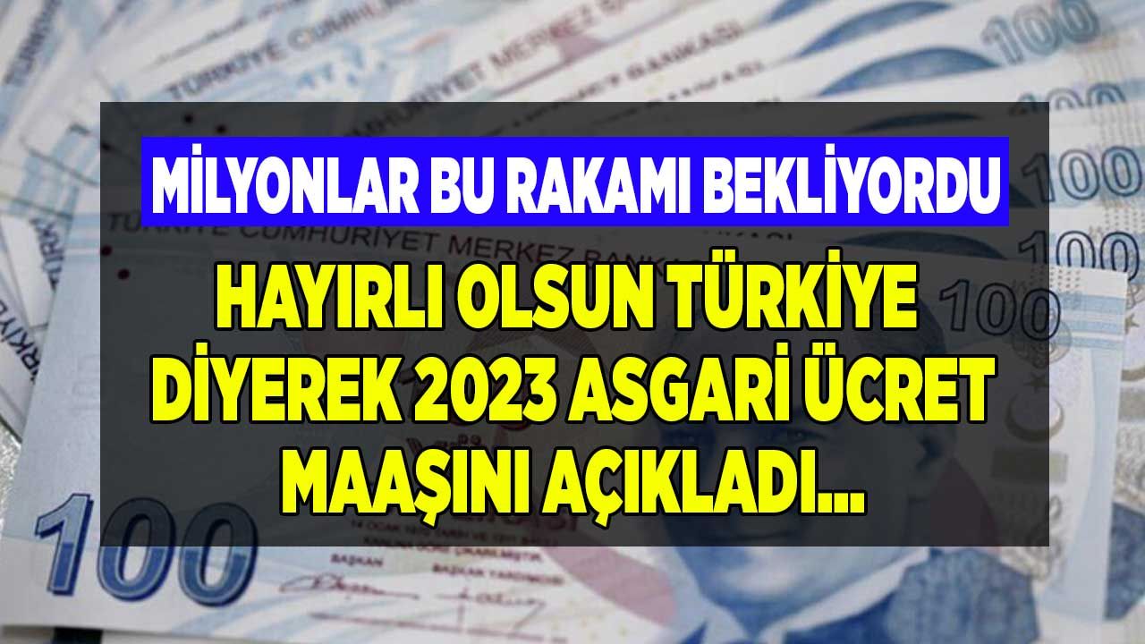 Ünlü gazeteci hayırlı olsun Türkiye diyerek içeriden aldığı rakamı duyurdu! İşte 2023'te asgari ücretlinin cebine girecek o rakam 1