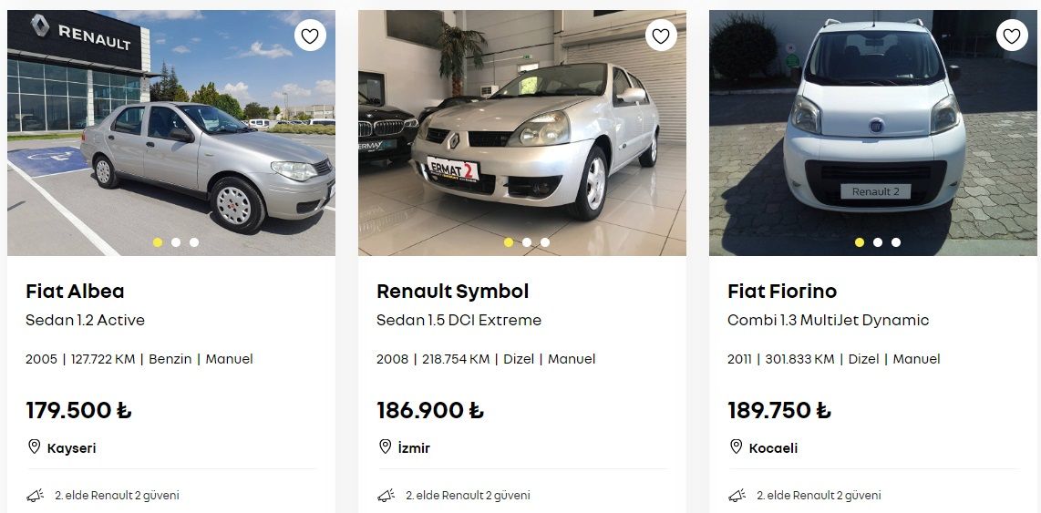 Renault güvencesiyle satılık 2. el araçlar! Fiyatlar 73 Bin TL'den başlıyor! 4
