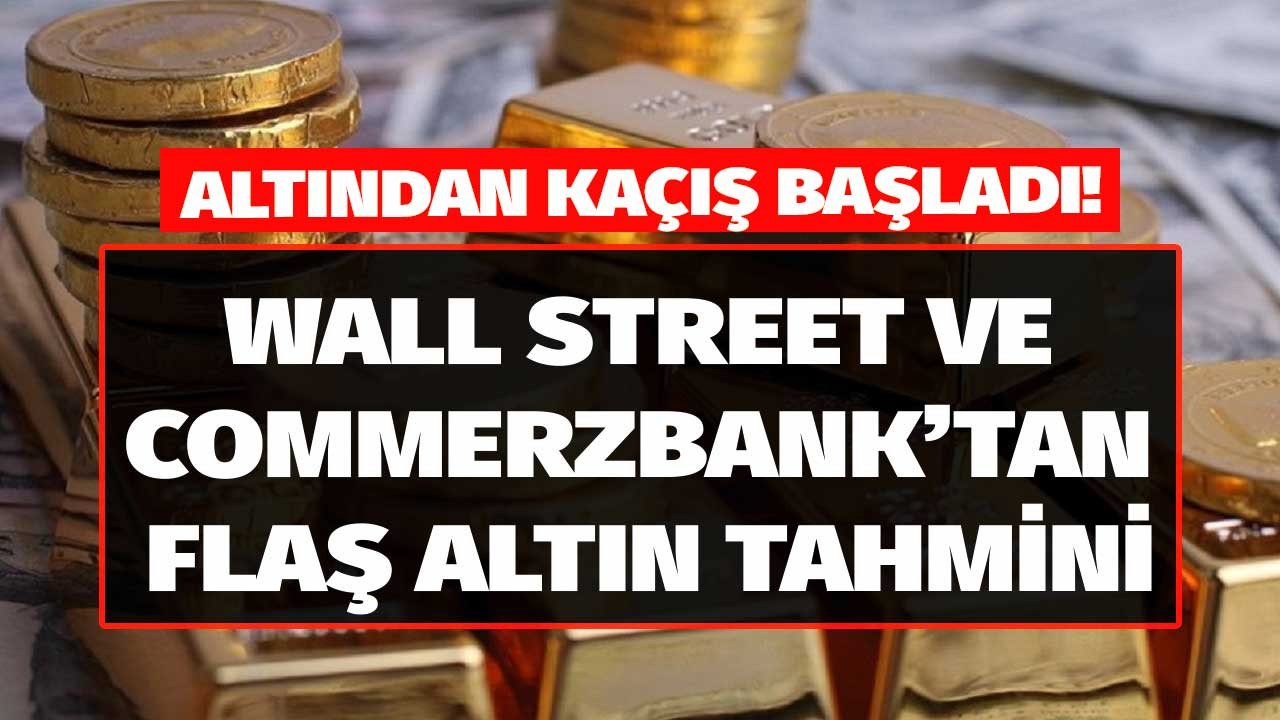 Son Dakika: EFT Yatırımcıları Altına Sırt Döndü, 60 Tonluk Çılgın Kaçış Yaşandı! Commerzbank ve Wall Street Altın Fiyatı Tahmini