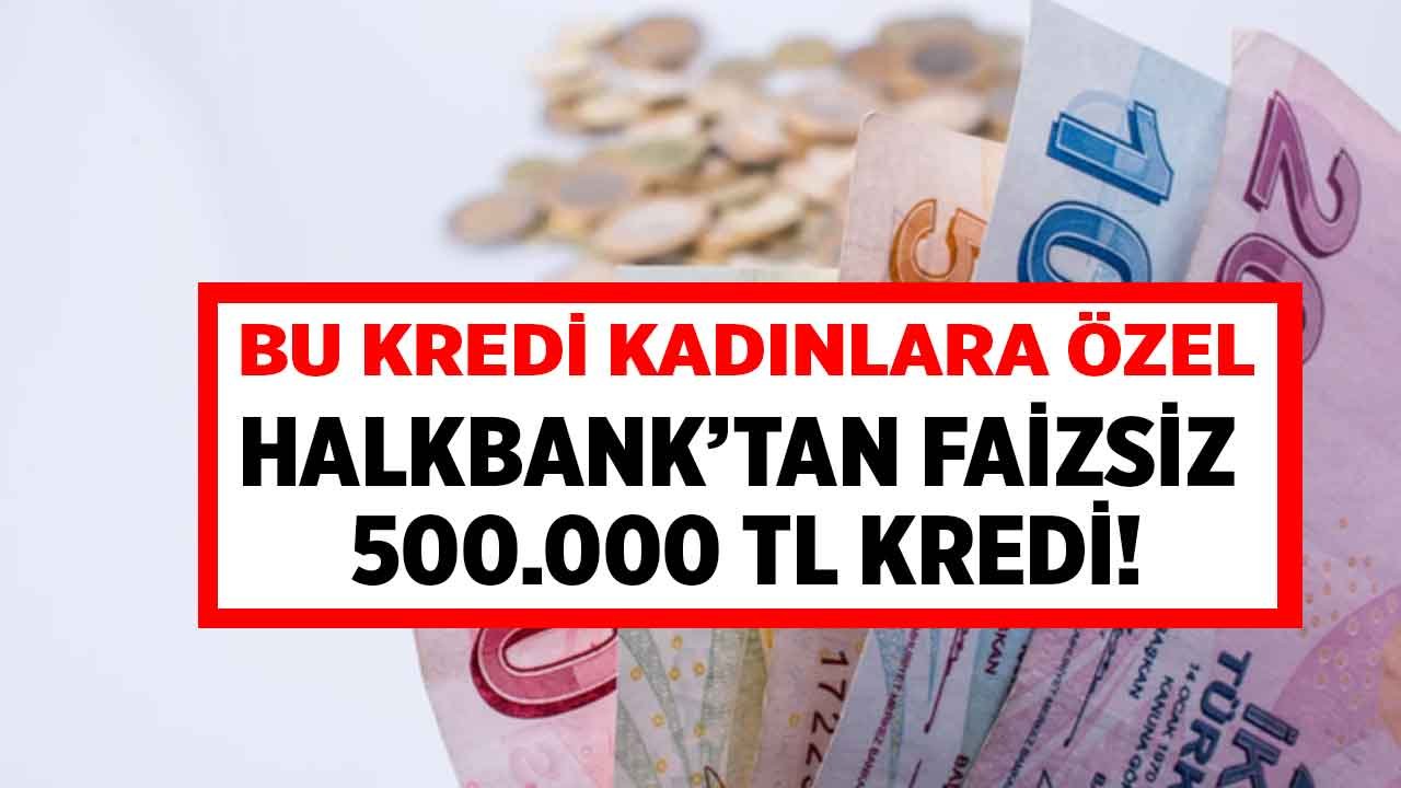 Halkbank'tan kadınlara özel destek kredisi! Sıfır faizli 500.000 TL kredi o şartla verilecek