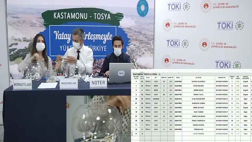 Kastamonu Tosya TOKİ Kura Sonuçları Çekilişi İsim Listesi Belirlendi!