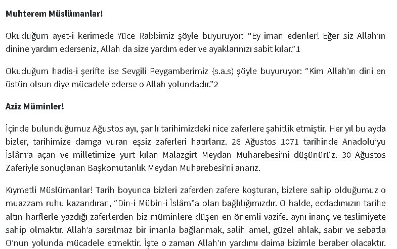 Diyanet Cuma Hutbesi tepkisi! Ümit Özdağ ne dedi, 30 Ağustos Zafer Bayramı hutbesinde Atatürk için Fatiha okunmadı mı?