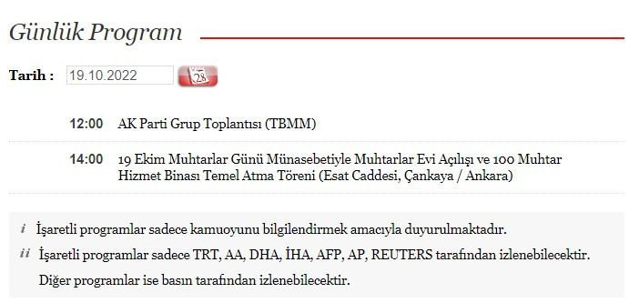 AK Parti grup toplantısı ne zaman, bugün saat kaçta? Cumhurbaşkanı Erdoğan 19 Ekim 2022 günlük programı